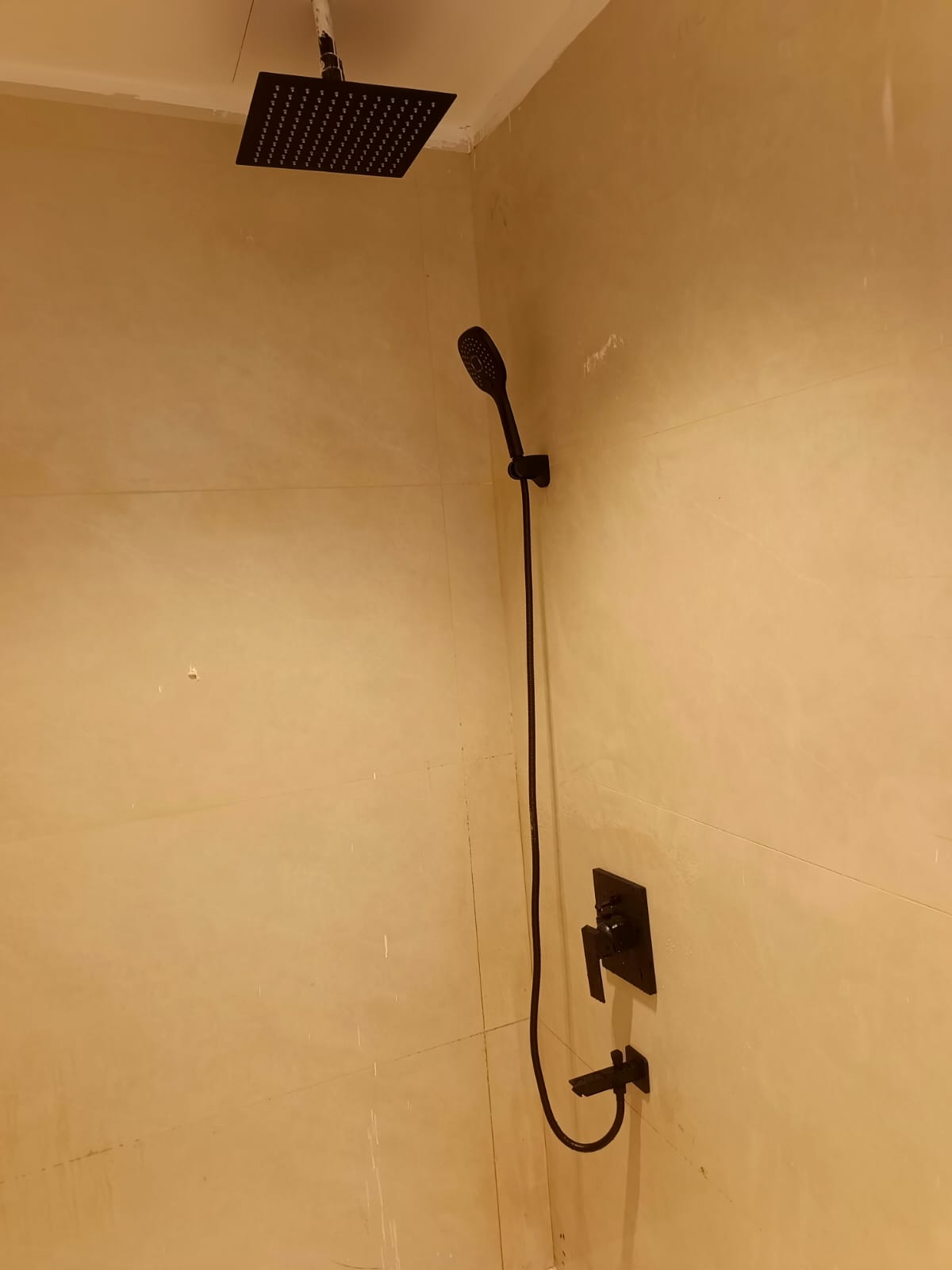 Luxury shower plumbing